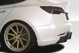 Tesla Model 3 Duraflex GT Concept Rear Diffuser, 1 Piece, 2017-2022