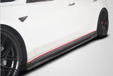 Tesla Model 3 Carbon Creations GT Concept Side Skirt Rocker Panels, 2 Piece, Carbon Fiber, 2017-2021