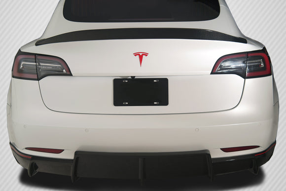 Tesla Model 3 Carbon Creations GT Concept Rear Wing Spoiler, 1 Piece, Carbon Fiber, 2017-2021