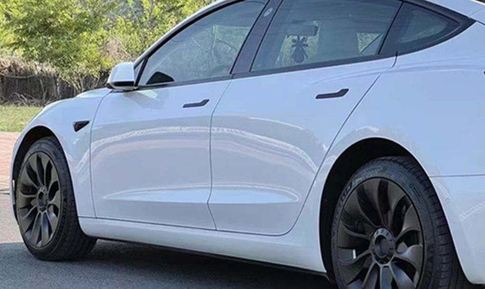 Tesla Model 3 Uberturbine Wheel Covers, 18-Inch, Matte Black, Set of 4, 2017-2023