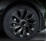 Tesla Model 3 Uberturbine Wheel Covers, 18-Inch, Matte Black, Set of 4, 2017-2023