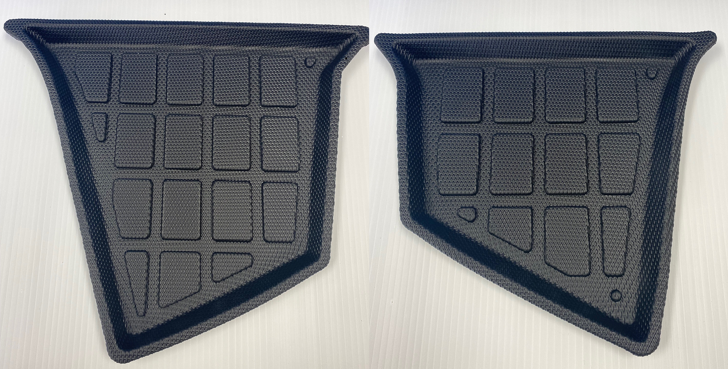 Tesla Model Y Rear Trunk Side Top Storage Pocket Mats, Nano Pattern, 2020-2023