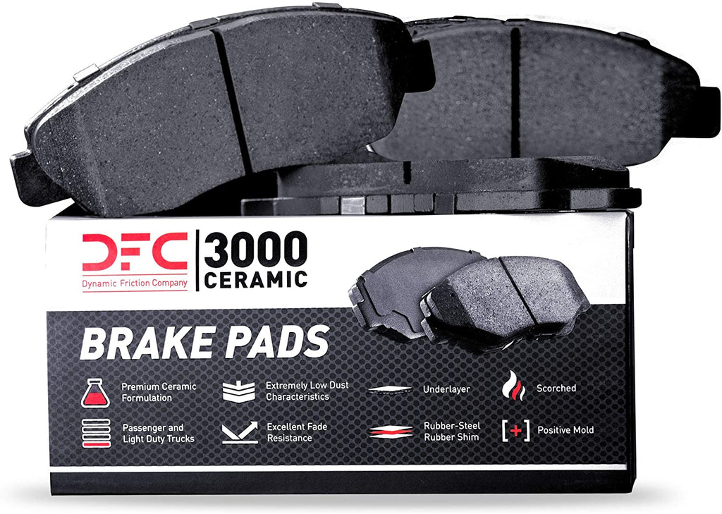 Tesla Model X DFC 3000 Ceramic Rear Disc Brake Pads, 2016-2021