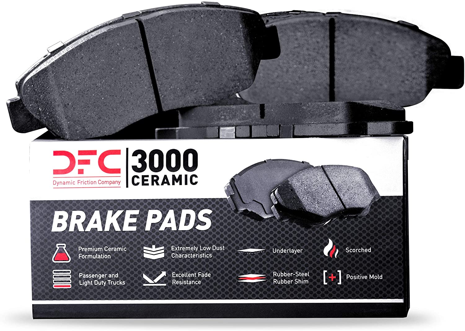 Tesla Model X DFC 3000 Ceramic Rear Disc Brake Pads, 2016-2021