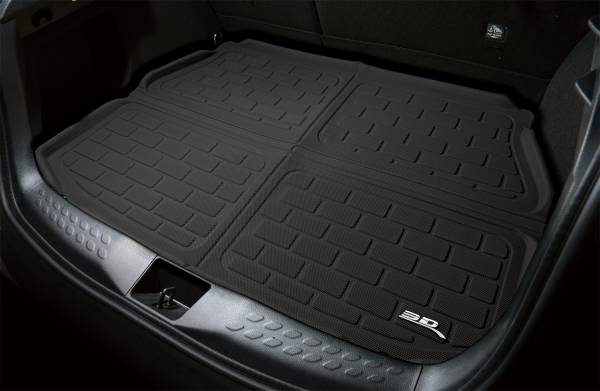 Tesla Model X 3D MAXpider Behind 3rd Row Kagu Cargo Liner, Black, 2016-2020