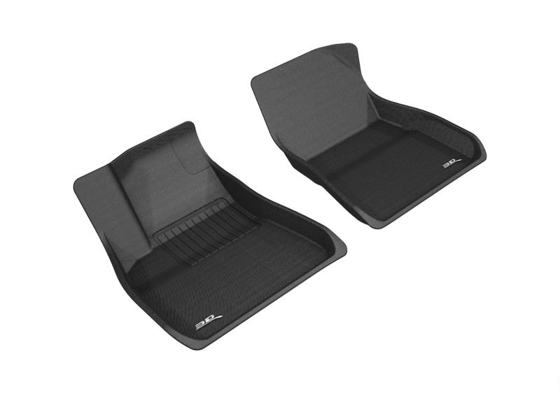 Tesla Model Y Front Floor Mats, 3D MAXpider Kagu, Black