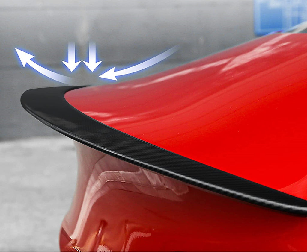 Tesla Model 3 Performance Rear Spoiler, ABS, Matte Carbon Fiber, 2017-2023