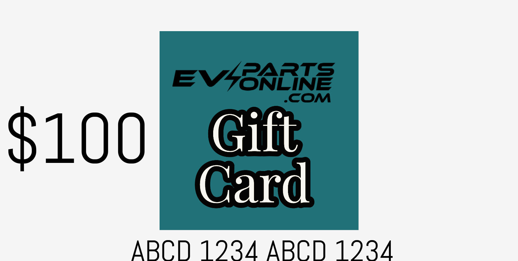 EV Parts Online Gift Card $25-$100