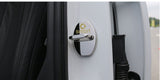 Smart Car Fortwo, 453, Door Latch Covers, Polished Stainless Steel, 2pc Set