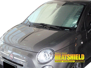 Fiat 500E Sun Shade, Heatshield Custom-Fit Silver Series, 2013-2019