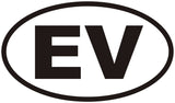 EV Electric Vehicle Vinyl Decal, Tesla, Chevy Bolt, Chevy Volt, Smart Car, Fiat 500E, Jaguar I-Pace