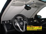 Smart Car Fortwo Convertible Sun Shade, Heatshield Custom-Fit Silver Series, 2008-2015