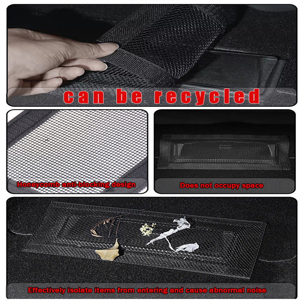 Tesla Model 3, Y Rear Under Seat Air Vent Covers, Screen Mesh, Pair, 2017-2022