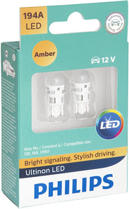 Fiat 500E LED License Light Bulbs, Amber, Pair, 2009-2019