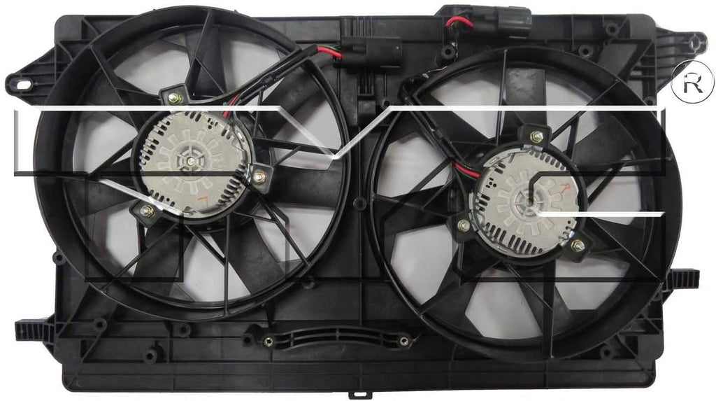 Chevy Volt Dual Radiator and Condenser Fan Assembly, 2011-2015