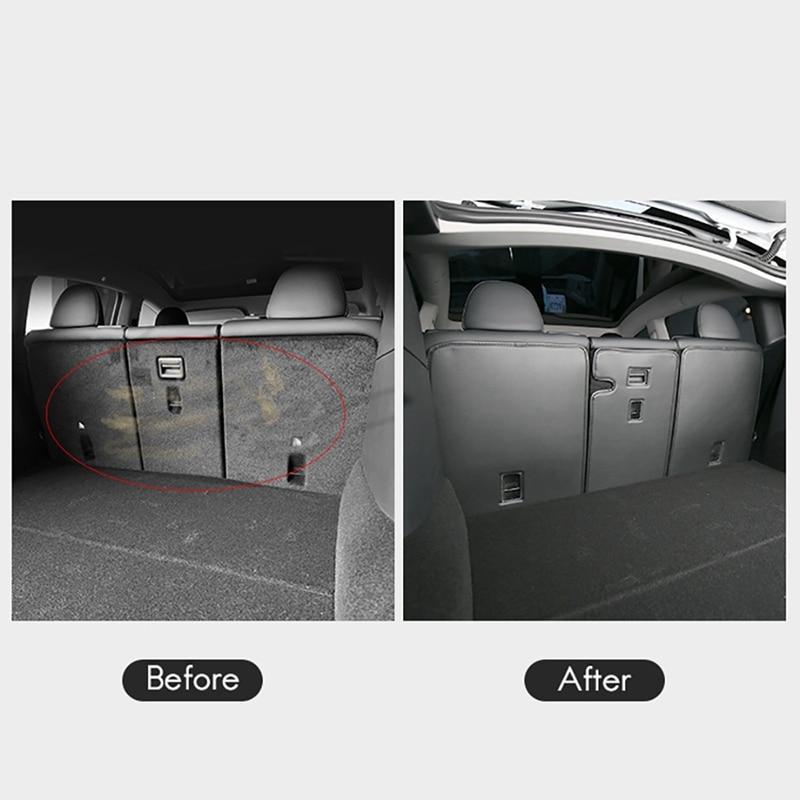 Tesla Model Y Rear 2nd Row Seatback Protectors, Anti-Kick Protective Pads, 2020-2022