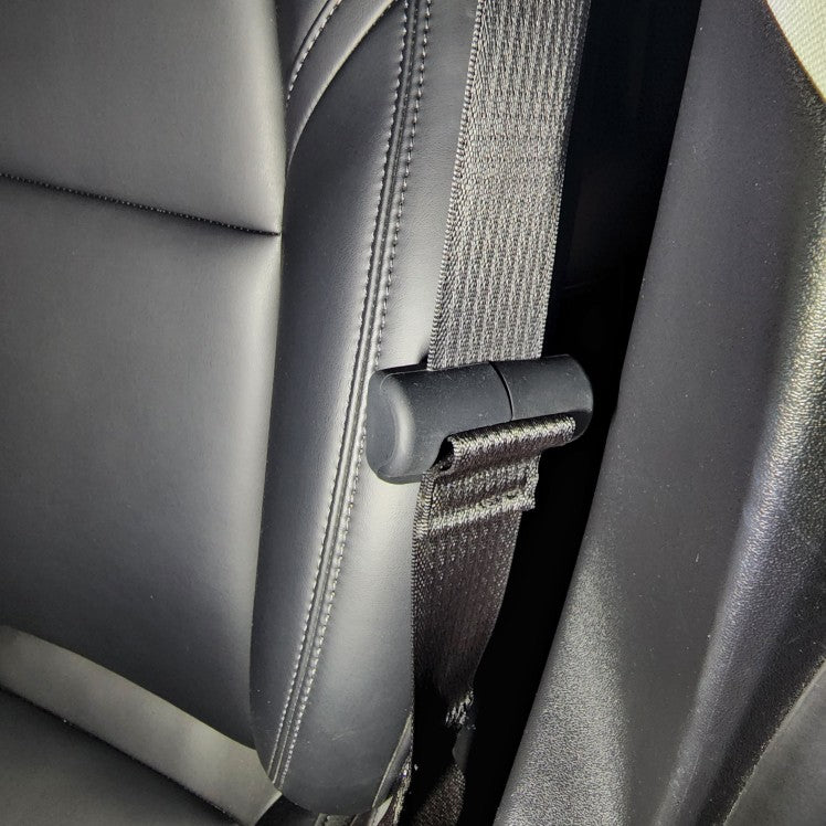 Tesla Model 3, Y Seatbelt Buckle Protective Silicone Covers, Black, 2017-2022