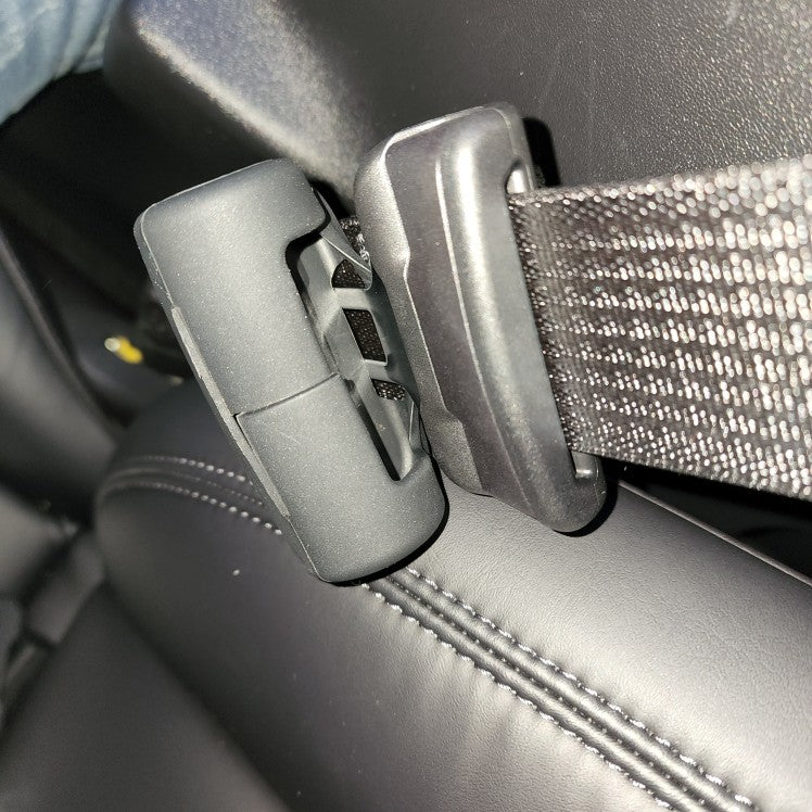 Tesla Model 3, Y Seatbelt Buckle Protective Silicone Covers, Black, 2017-2024