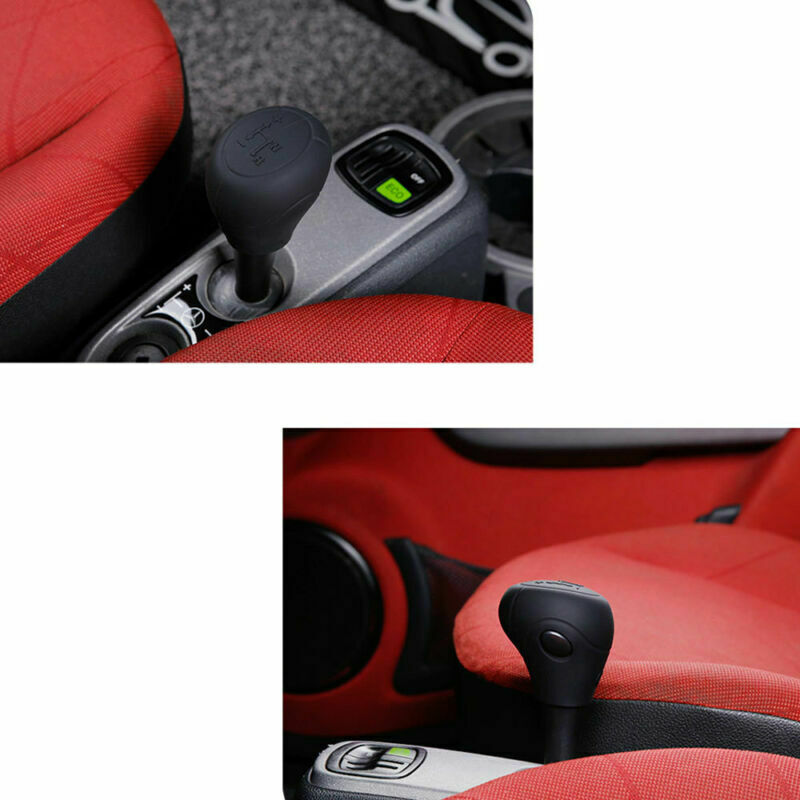 Smart Car Fortwo Gear Shift Knob Cover Silicone Skin Case, Black, 2009-2014