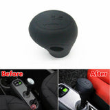 Smart Car Fortwo Gear Shift Knob Cover Silicone Skin Case, Black, 2009-2014