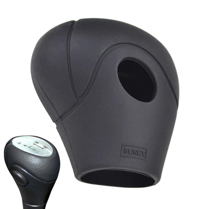 Smart Car Fortwo Gear Shift Knob Cover Silicone Skin Case, Black, 2009-2014