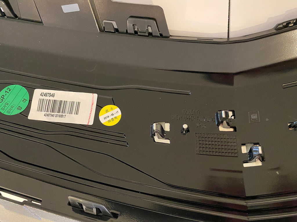 Chevy Bolt EV Front Upper Grille Assembly, Black, GM 42497949, 2017-2021