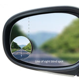 Fiat 500E Convex Rearview Mirror 360 Degree Wide Angle Round Convex Mirror Blind Spot Mirror