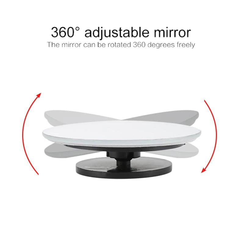 Fiat 500E Convex Rearview Mirror 360 Degree Wide Angle Round Convex Mirror Blind Spot Mirror