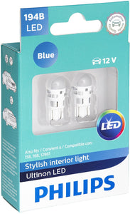 Fiat 500E LED Courtesy Light Bulbs, Bright Blue, 2009-2019