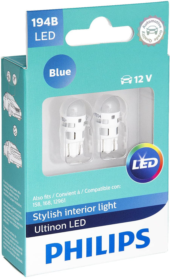 Smart Car Fortwo LED Courtesy Light Bulbs, Bright Blue, 2005-2018