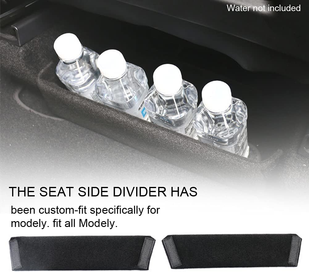 Tesla Model Y Front Rear Seat Storage Baffle Organizers, Pair, 2020-2021