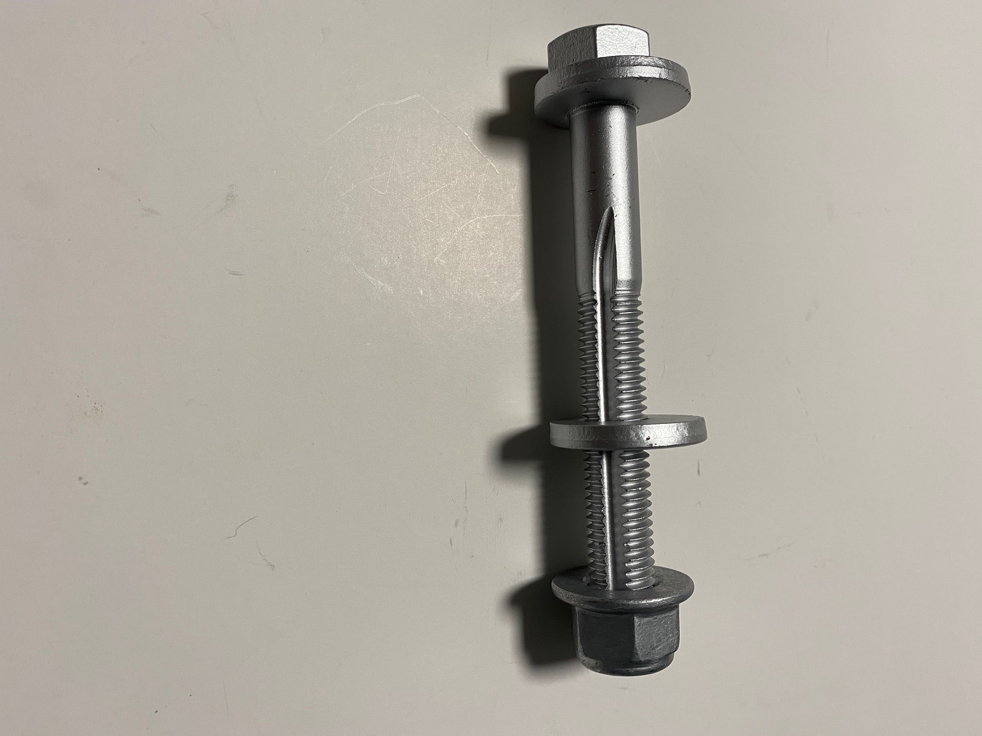 Tesla Model S, X Front Lower Rearward Control Arm Cam Bolt, Nut, & Washer, 2012-2021