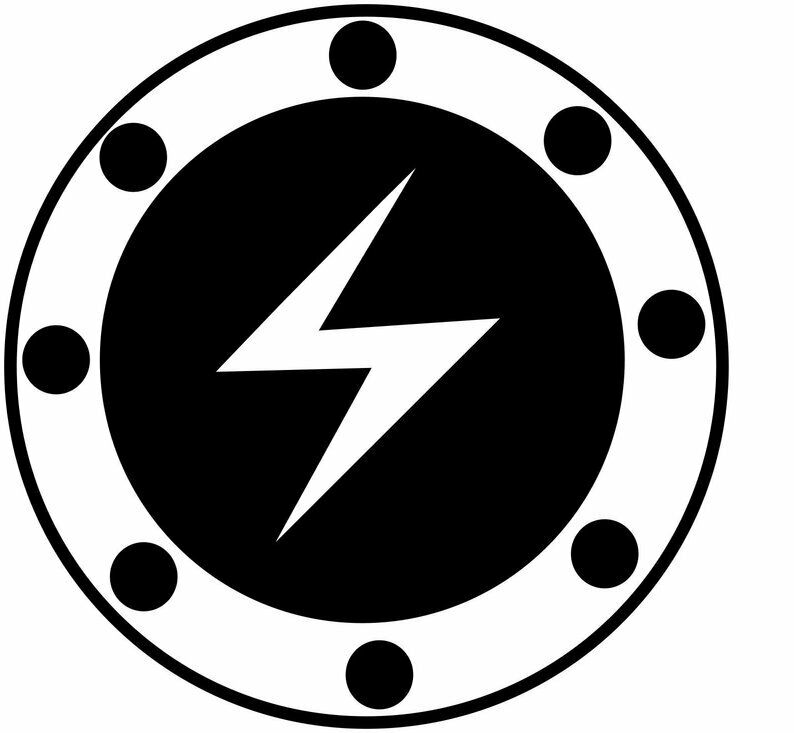 EV Electric Vehicle Charging Door Vinyl Decal, Many Colors