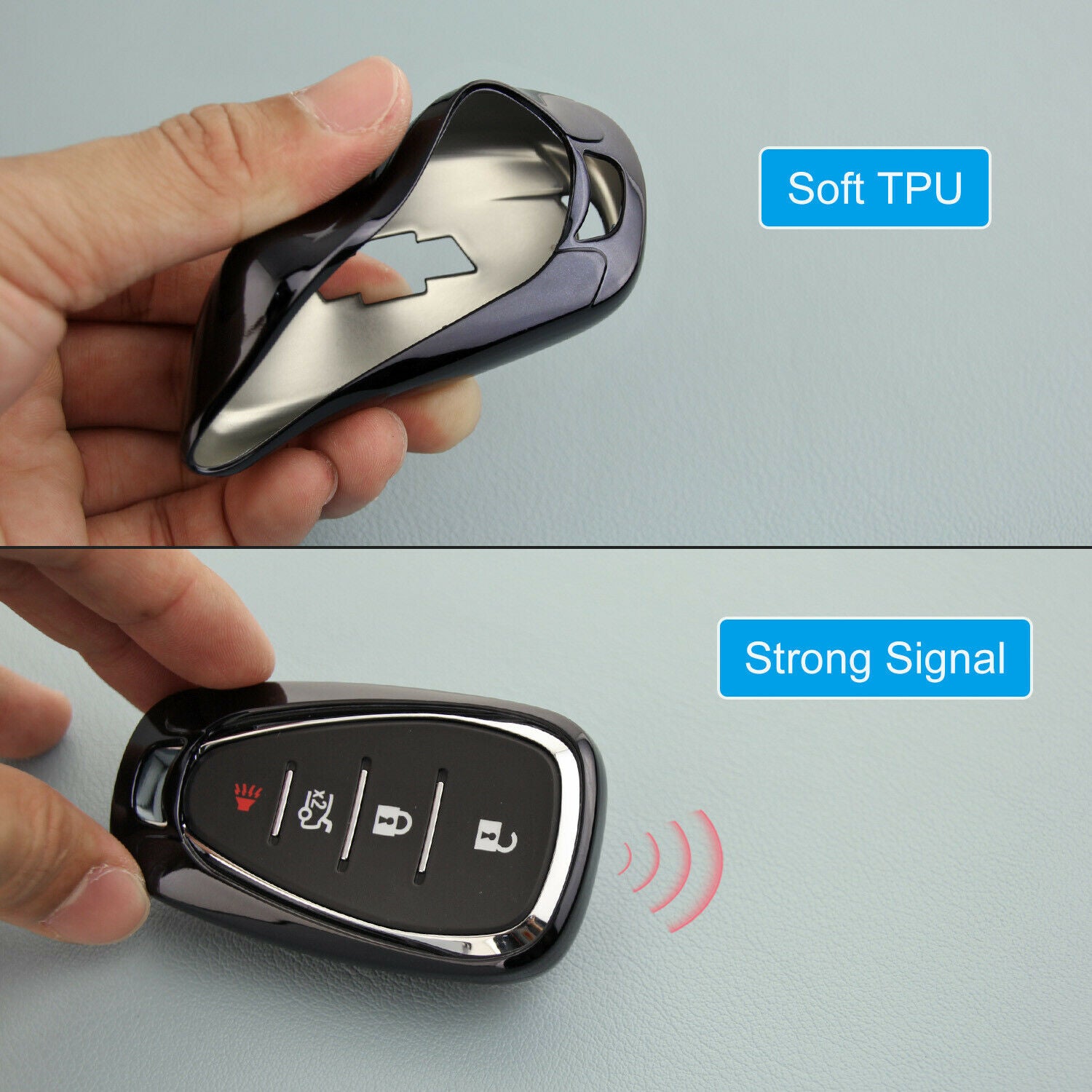 Chevy Volt Key Fob Cover Case, Many Colors, 2011-2019