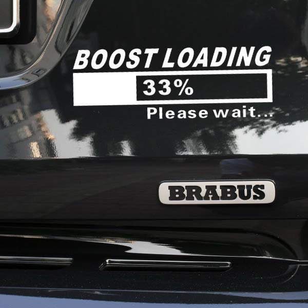 Car Loading Boot Sticker Boost Loading Car Decal Sticker, Tesla