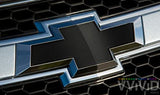 Chevy Bolt EV, EUV Chevy Bowtie Matte Black Logo Wrap Kit, 2017-2023