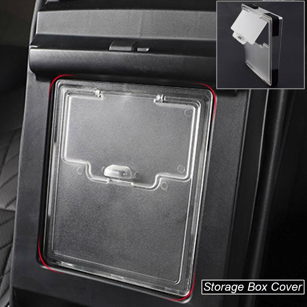 Tesla Model 3, Y, Center Console Organizer Armrest Hidden Storage Box, Clear