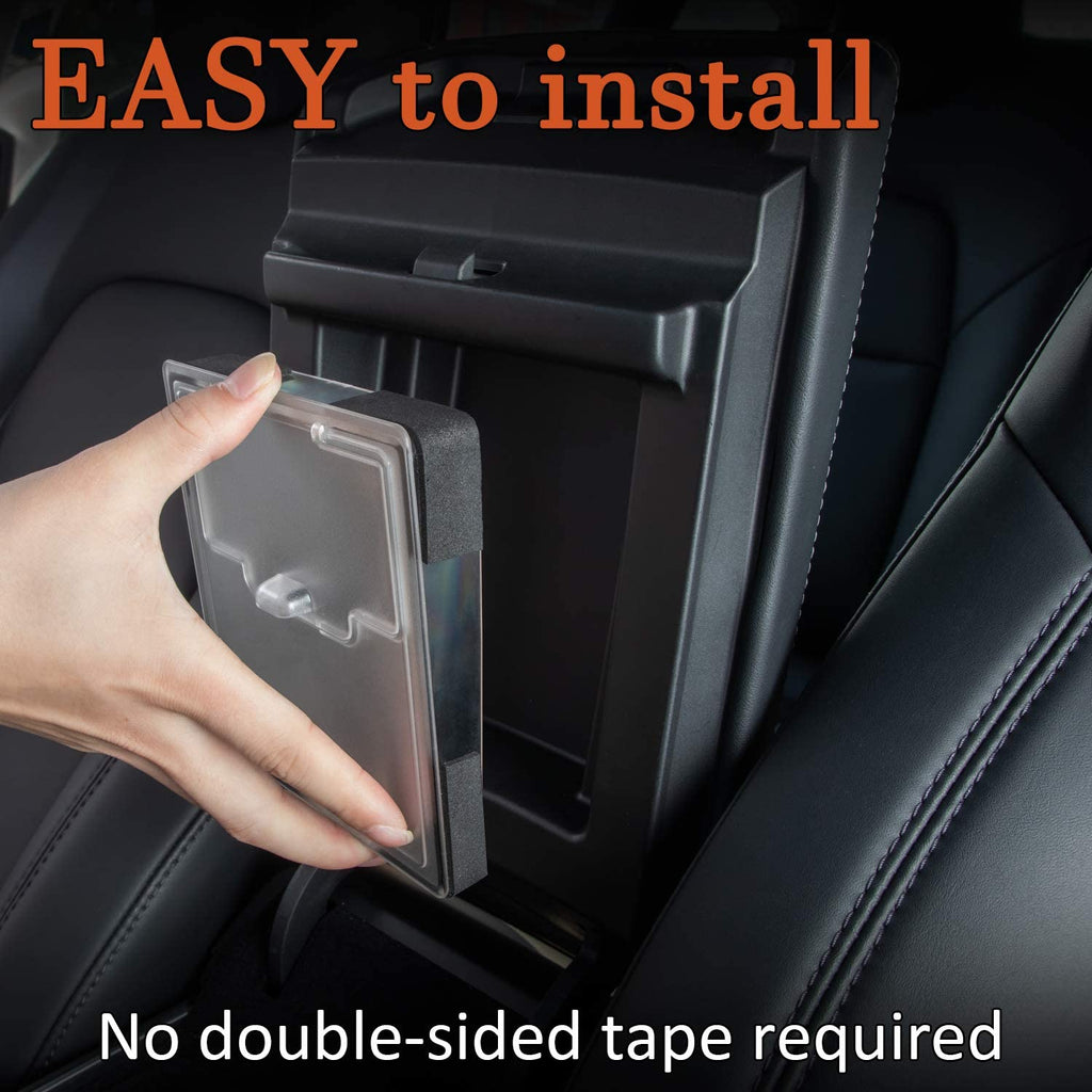 Tesla Model 3, Y, Center Console Organizer Armrest Hidden Storage Box, Clear