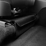Tesla Model Y Under Seat Storage Box Organizer, Black PU Leather, 2020-2021