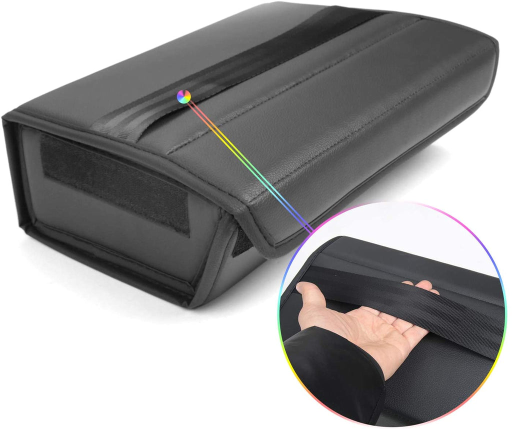 Tesla Model Y Under Seat Storage Box Organizer, Black PU Leather, 2020-2021