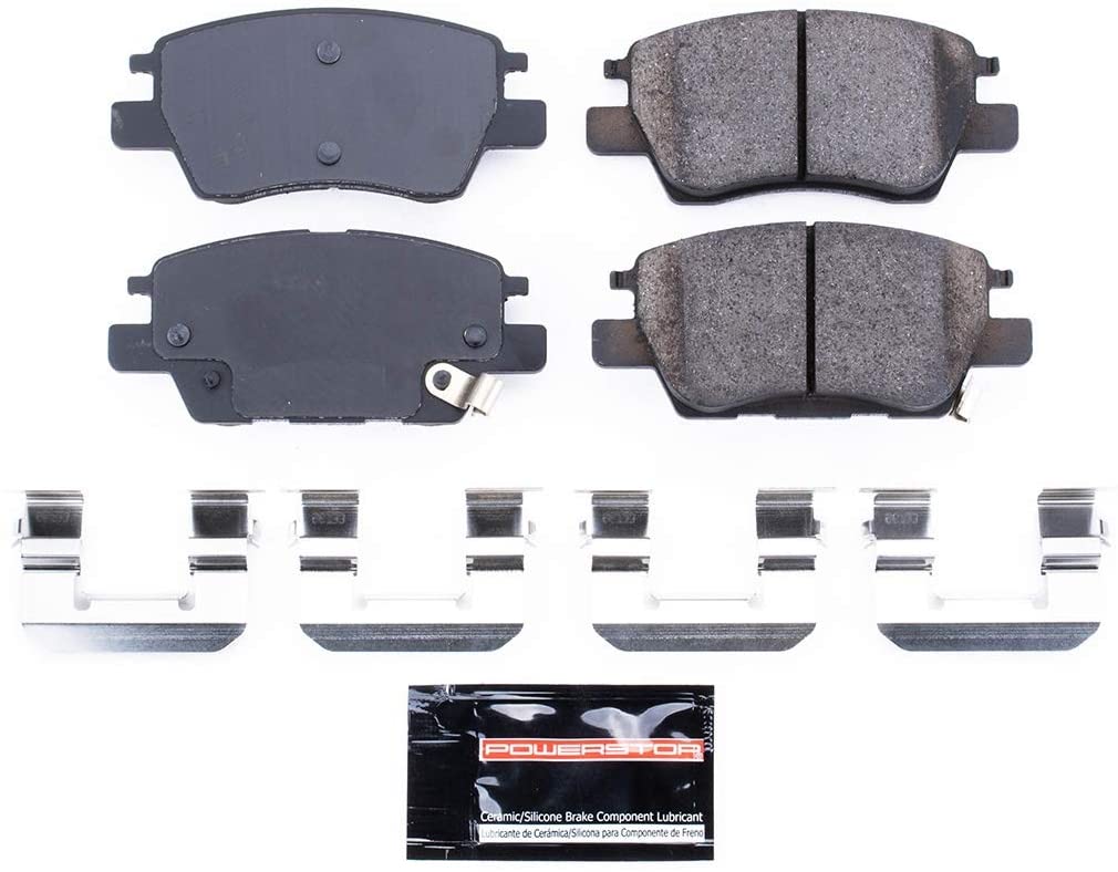 Chevy Bolt EV Power Stop Front Z23 Evolution Sport Ceramic Brake Pads w/Hardware, 2017-2021