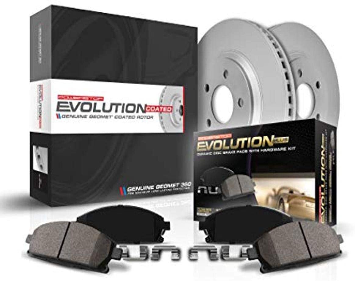 Chevy Bolt EV Power Stop Rear Z17 Evolution Geomet Coated Brake Kit, 2017-2021