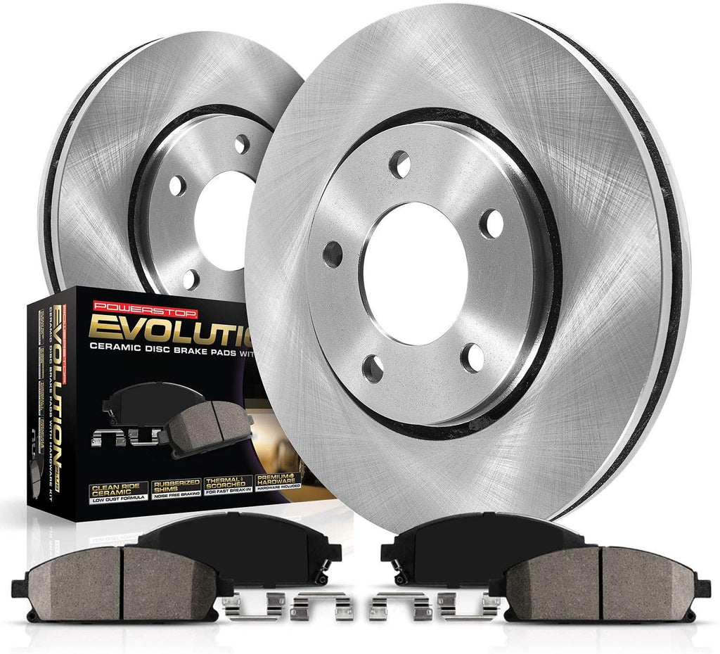 Smart Car Fortwo Power Stop Front Z23 Evolution Sport Coated Brake Kit, 2008-2016