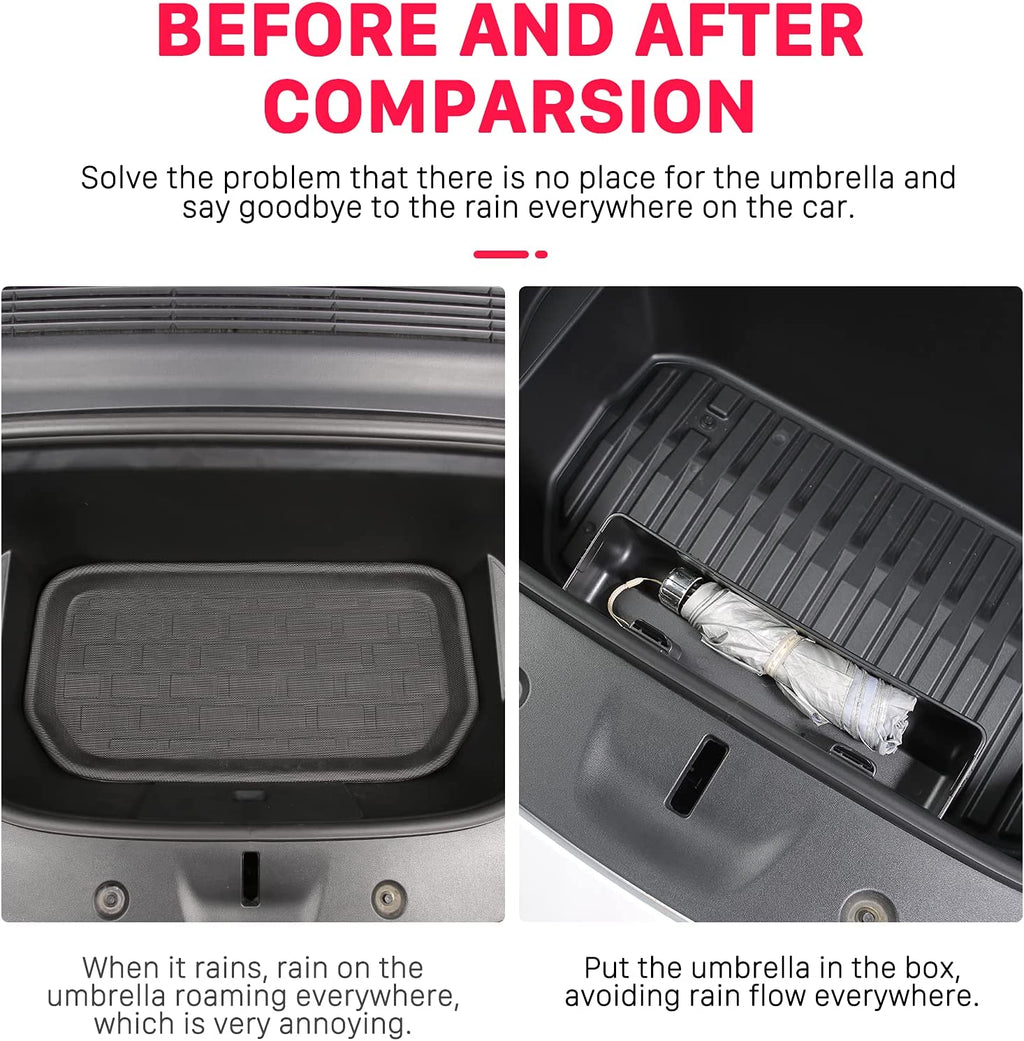 Tesla Model Y Front Frunk Umbrella Storage Box, 2020-2022