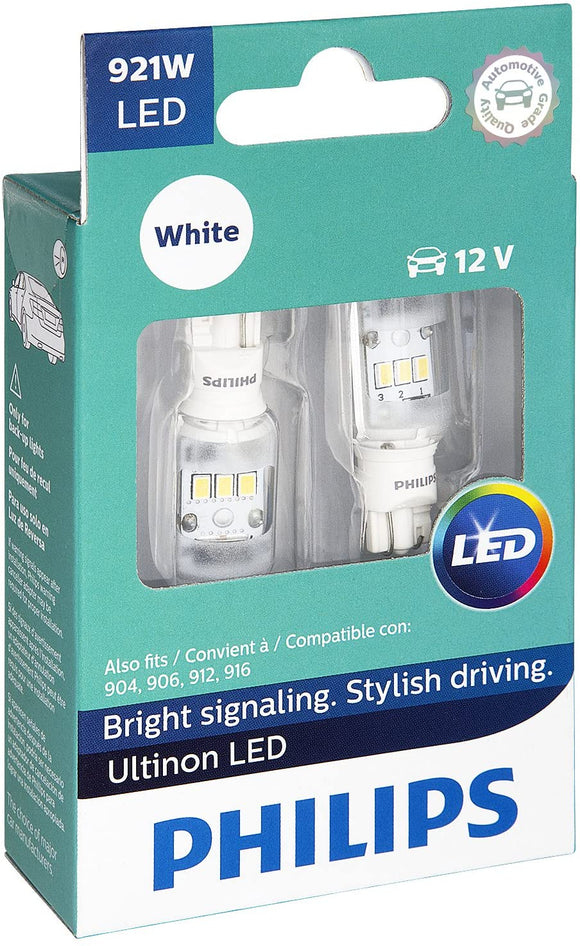 Fiat 500E Back Up LED Bright White Light Bulbs, 2012-2019