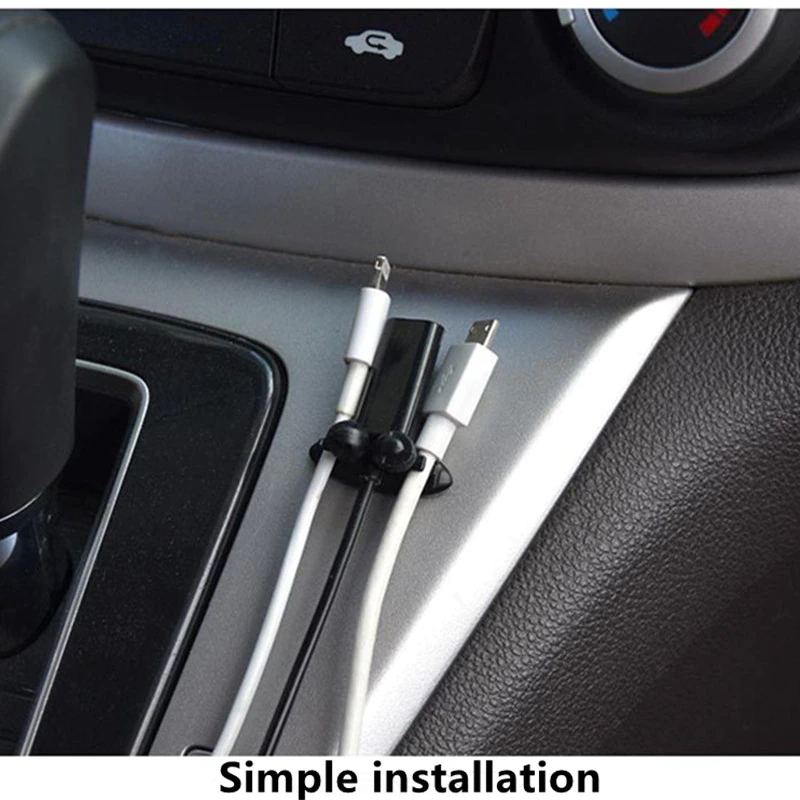 Chevy Bolt EV Cable Organizer Clips, Set of 8, Cell Phone, USB, AUX