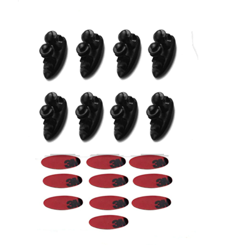 Smart Car Fortwo Cable Organizer Clips, Set of 8, Cell Phone, USB, AUX