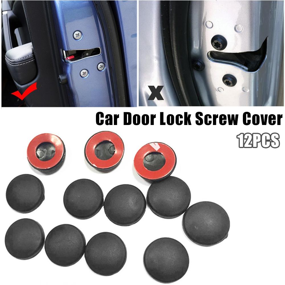Tesla Model S, 3, X, Y Door Lock Screw Screw Cap Protectors, 12pc Set