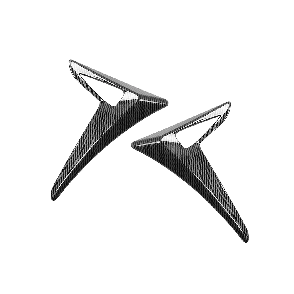 Tesla Model 3 Side Camera, Turn Signal Trim Covers, Carbon Fiber, 2017-2021