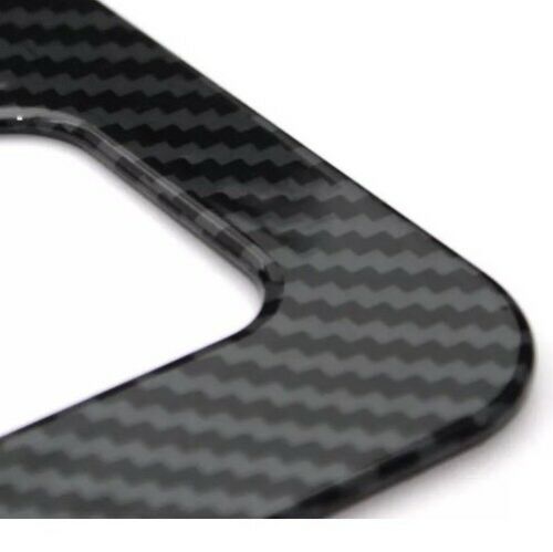 Tesla Model S, 3, X, Y, Cybertruck Black Carbon Fiber Look License Plate Frame